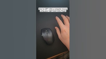 HOW TO left click a computer mouse using your RIGHT hand index finger #tutorial #howto #lifehack