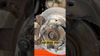 Customer states Brakes makes a wird noise 🤣 Full video lead brake disk experiment #mechanic #shorts