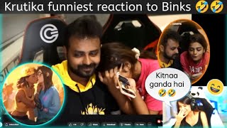 Krutika Funniest Reaction On Binks Video Binks With Wife Fun Live Streaming