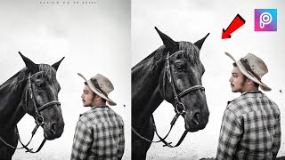 Picsart Realistic Horse 🐎🤠 Photo Editing Tutorial | Picsart Black Horse Photo Editing screenshot 3