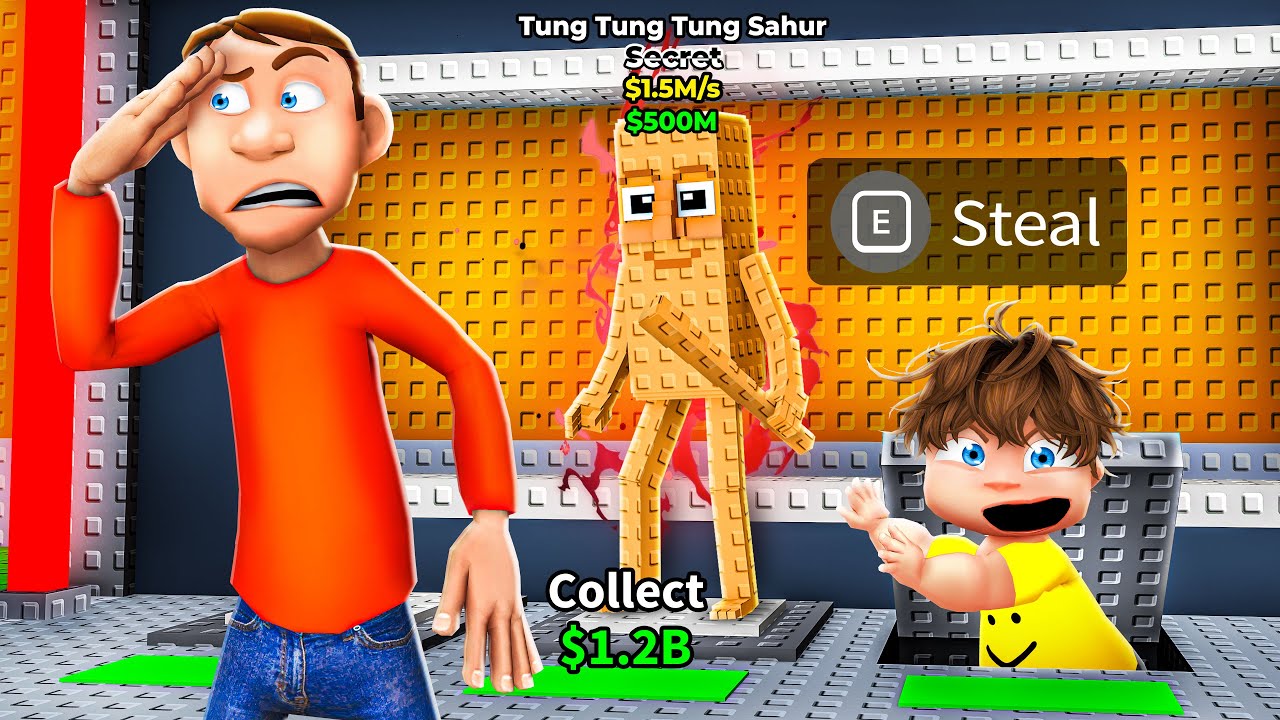 Using GLITCHES to Steal Daddy's New 0.01% Brainrots! (Steal a Brainrot)