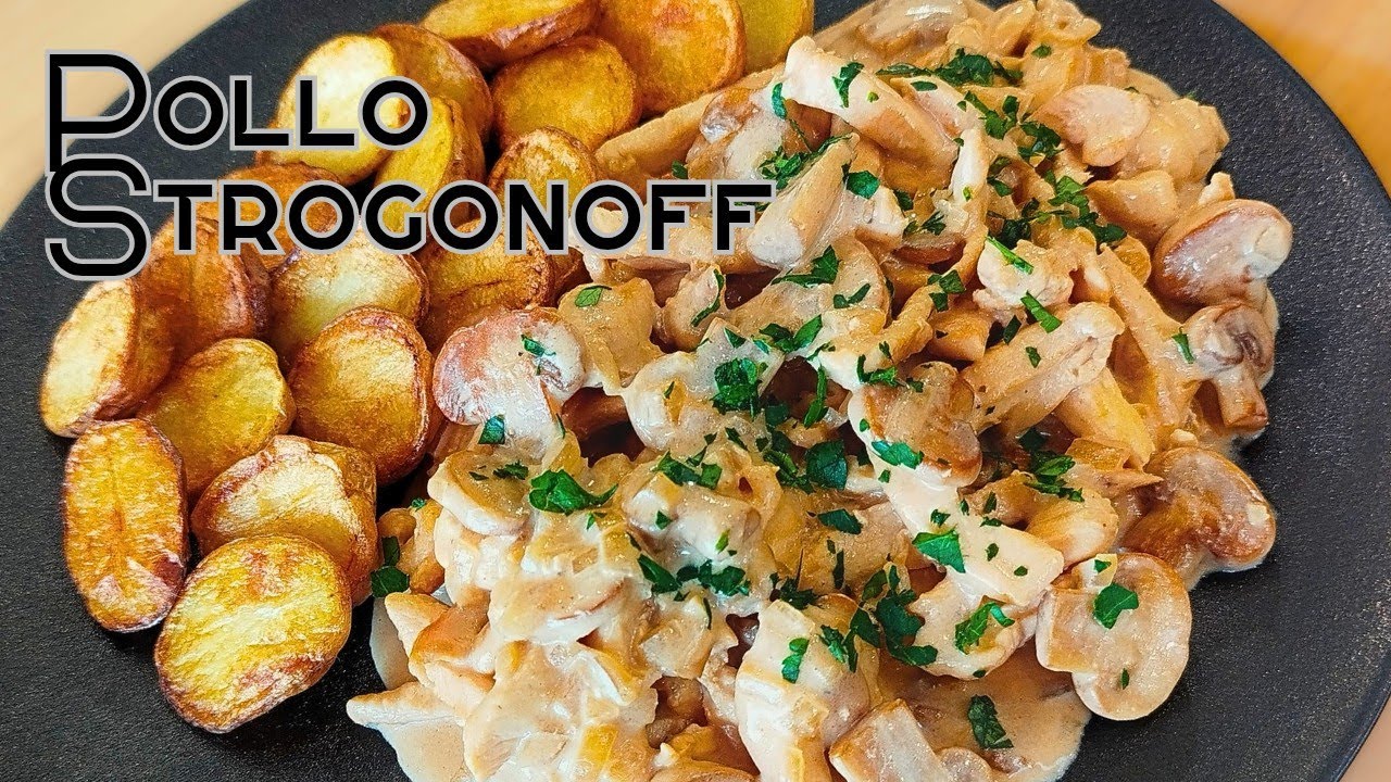 Cómo hacer POLLO STROGONOFF 🍛 Receta fácil y exquisita!!! | Libro de Recetas |