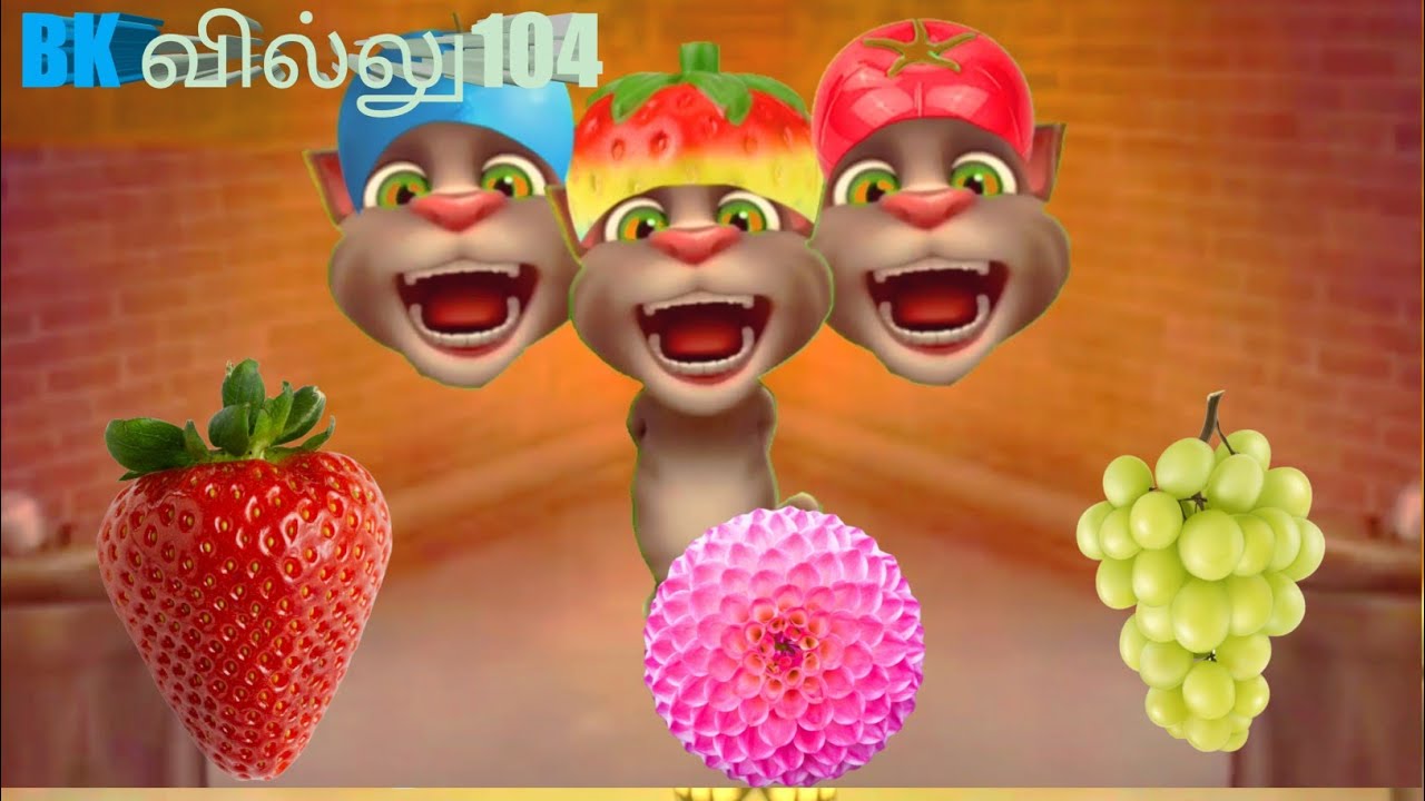 Talking tom eating show | talking tom eating video | triple tom cat Tamil | BK BILLU104😍😂😘