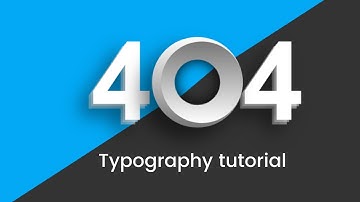 Amazing 404  Typography Page Using Html & CSS Only | Creative 404 Page Template