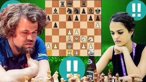 Super Hero Magnus carlsen vs Tania sachdev Chess game 63
