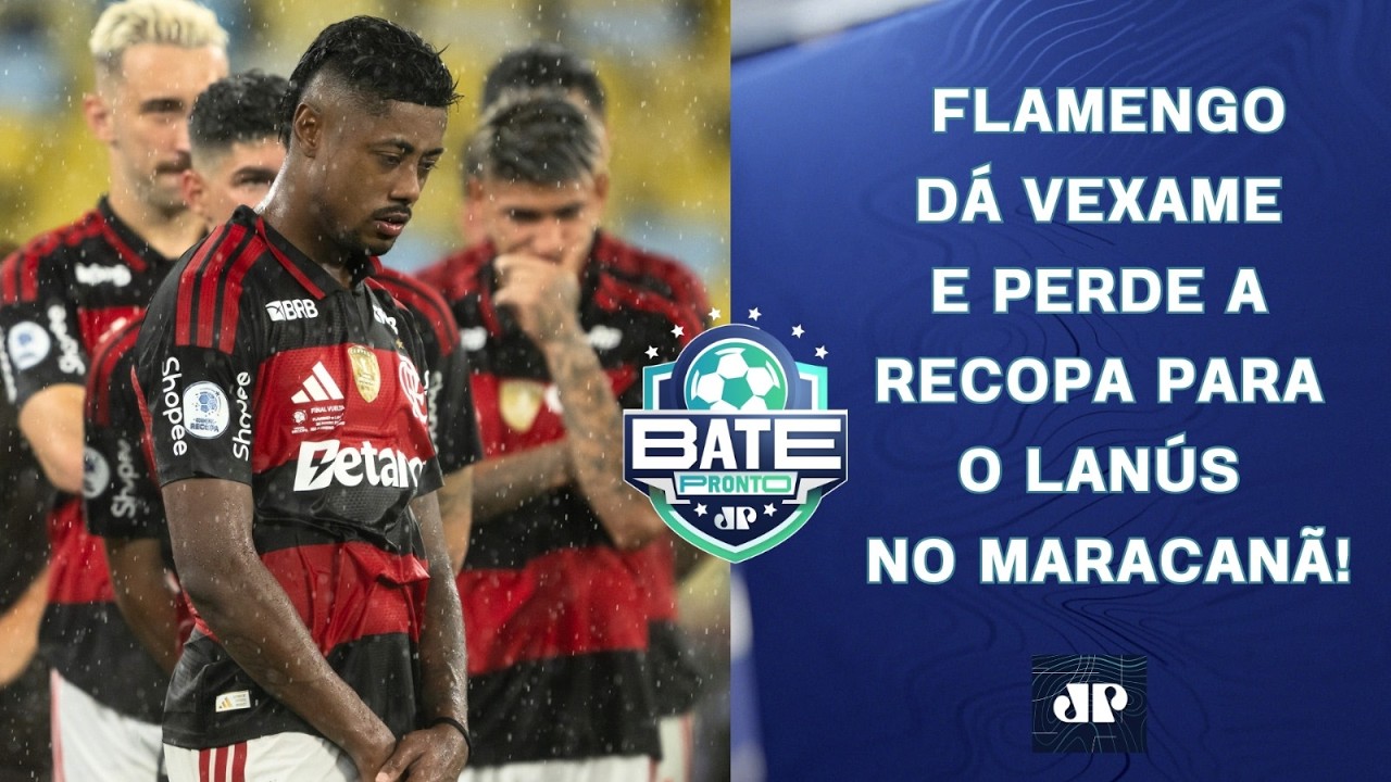 FLAMENGO DÁ VEXAME E PERDE A RECOPA PARA O LANÚS NO MARACANÃ; NEYMAR DESTRÓI! | BATE-PRONTO