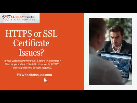 HTTPS or SSL Not Working? Fix Your Website Security Fast 🔐 | WevTEC