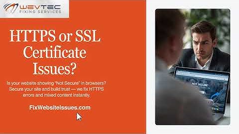 HTTPS or SSL Not Working? Fix Your Website Security Fast 🔐 | WevTEC