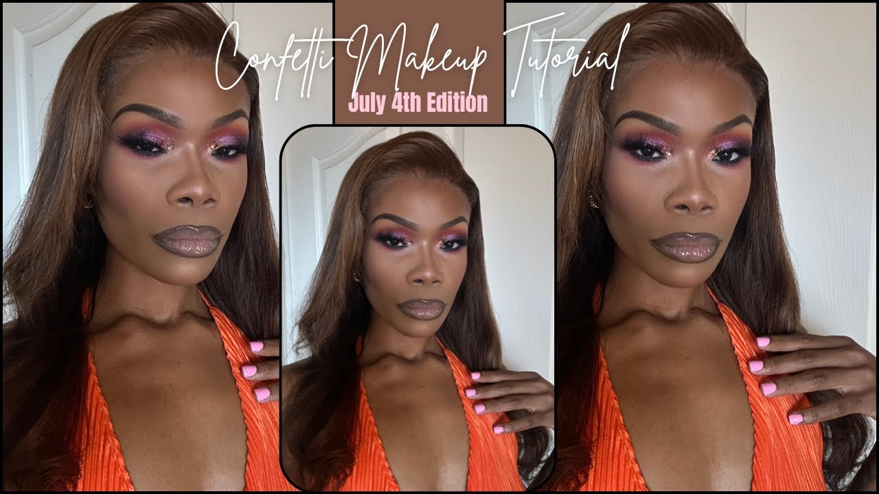 4th of July Makeup Tutorial| Diamond Lust Glitters| HallayahSade