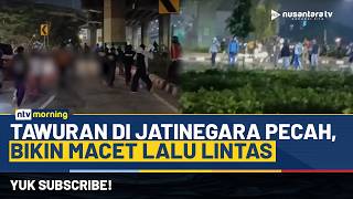 Ngeri! Detik-detik Tawuran Remaja di Jatinegara Pecah Lagi, Lalu Lintas Macet | NTV MORNING