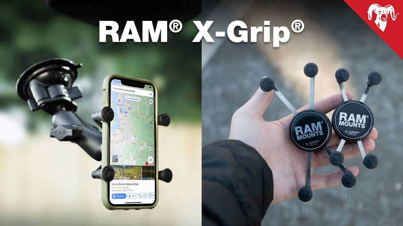 RAM Mounts X-Grip Universal Phone Holder with Ball RAM-HOL-UN7BU with B Size 1 Ball