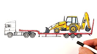 Как нарисовать Строительную Технику