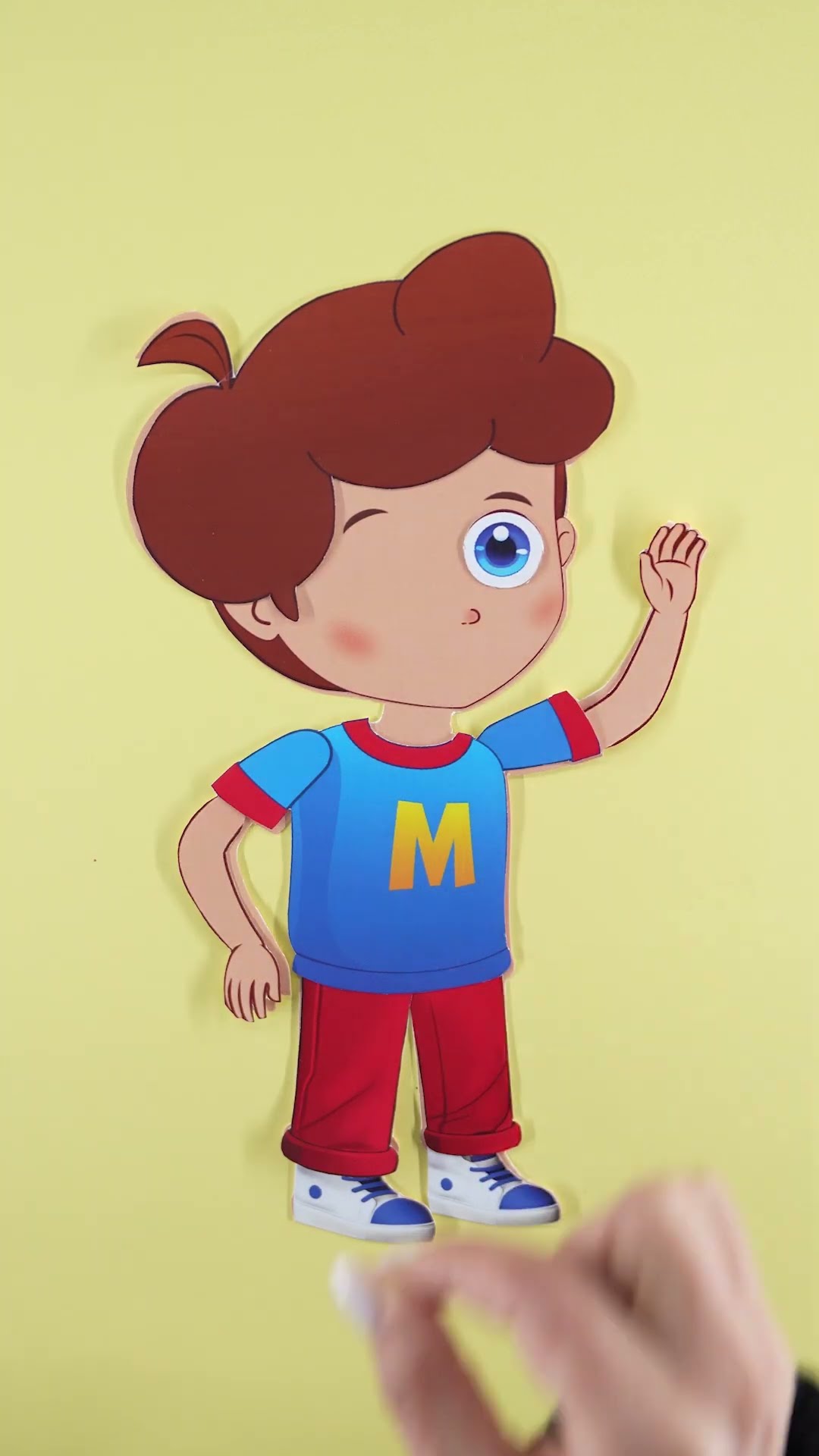 Sevimli Dostlar’ın Mert Karakterini Kraft Kağıdıyla Giydiriyoruz? #sevimlidostlar #shorts #diy