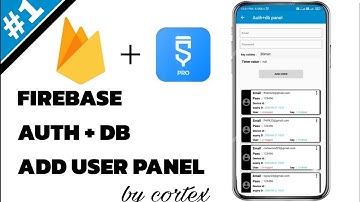 ONE DEVICE LOGIN AND USER ADD PANEL WITH FIREBASE AUTHENTICATION + DATABASE