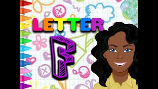 COLORING THE LETTER F COLORING PAGE | LEARNING ALPHABET ABCD FOR KIDS