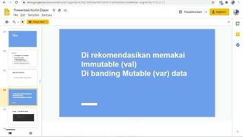 Full Belajar Kotlin Dasar140 menit