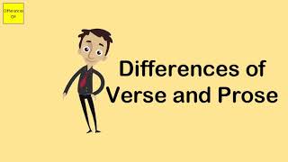 Differences of Verse and Prose