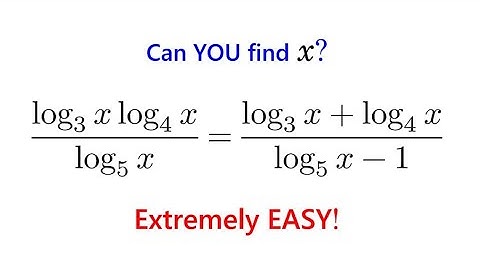 Most Students Get This Log Equation Wrong — Can You Solve It?