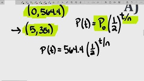 Modeling with Exponential and Logarithmic Equations - Applications Involving Half Life
