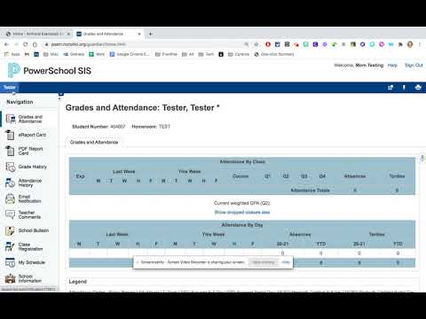 Using the Amherst PowerSchool Parent Portal