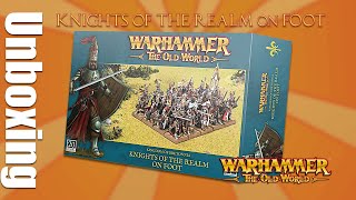 UNBOXING The Old World: Knights Of The Realm On Foot miniatures #warhammer