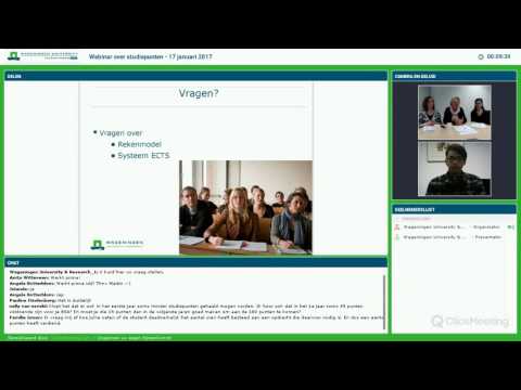 Webinar: Studiepunten, hoe werkt dat? | Wageningen University