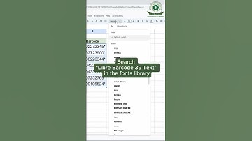 ✅ Barcode | Learn How to Create Barcodes in Google Sheets | #GoogleSheets  #exceltips  #barcode
