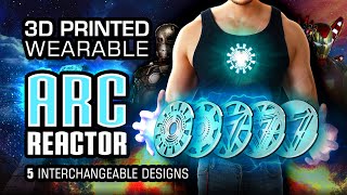 DIY Wearable Iron Man Arc Reactor with 5 Interchangeable Faceplate Designs (3D Printed) screenshot 3