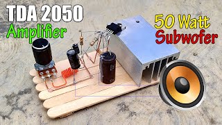 TDA2050 Amplifier Circuit Diagram || DIY Powerful Bass