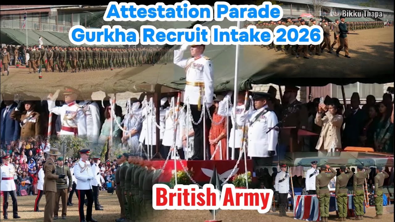 Gurkha British Army Recruit Attestation Parade 2026 - Pokhara Nepal 