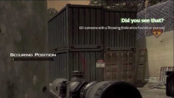 MW3 Amazing RandomThrowing Knife While Stunned