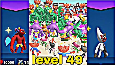 Merge Master Rainbow run 3D || Level 49 || Monkey Beast Gaming