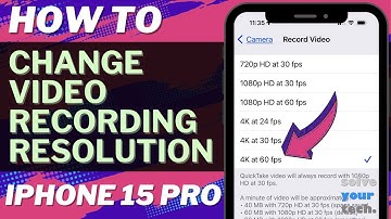 How to Change Video Recording Resolution on iPhone 15 Pro