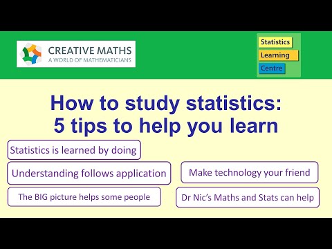How to learn statistics. Five tips to help your learning
