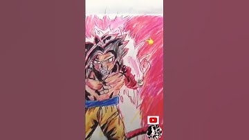 Goku SSJ4 Transformation 🔥 Ultimate Power Unleashed | @muzammil1105k #shorts