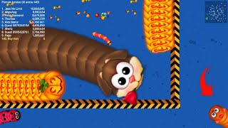 Worms Zone Magic Slither Snake - crushed by a big worm - Xmood Roy screenshot 2