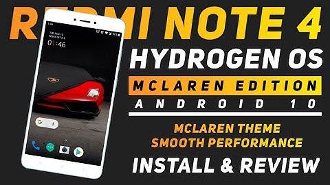 Hydrogen OS Mclaren Edition Rom For Redmi Note 4 | Android 10 | Smooth AF | Install & Review