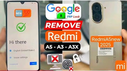 Redmi A5  new 2025  Redmi A5 frp Bypass gmail account remove Redmi a5