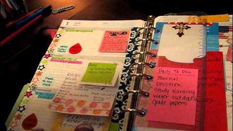 My 1st video....Faux Filofax/Franklin Covey planner---part 1!!!