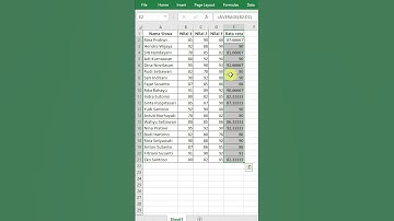 Tanpa ngetik rumus Hitung Nilai Rata rata Siswa Dengan Cepat #tipsexcel