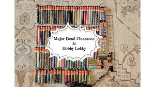 Major Bead Clearance At Hobby Lobby #hobbylobby #beads #clearance