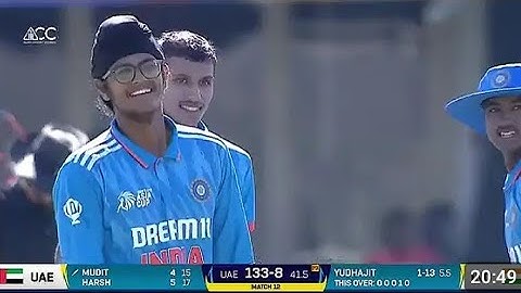 India U19 vs UAS U19 | ACC Man's U19 Asia cup Match India vs Uas U19 Match #tranding #viralvideo