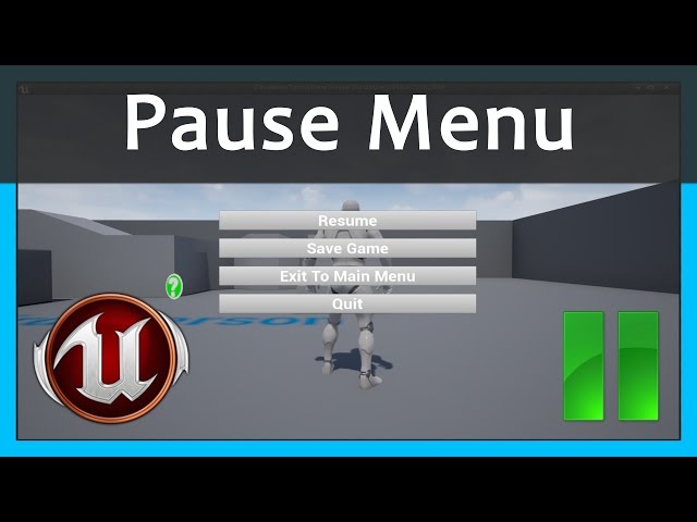 Customizable settings menu (main menu and pause game menu are
