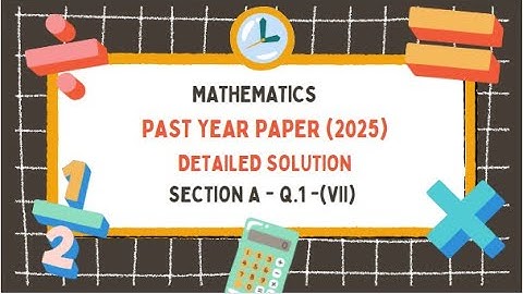 Indefinite integration using substitution method. PYP(2025) - Mathematics (Section A- Q.1 - vii)