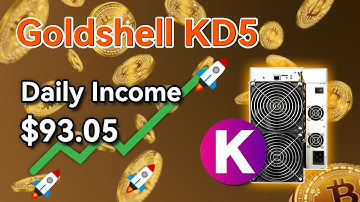 【NHASH】Goldshell KD5 miner for $KDA, Earn $93.05 PER DAY!!!