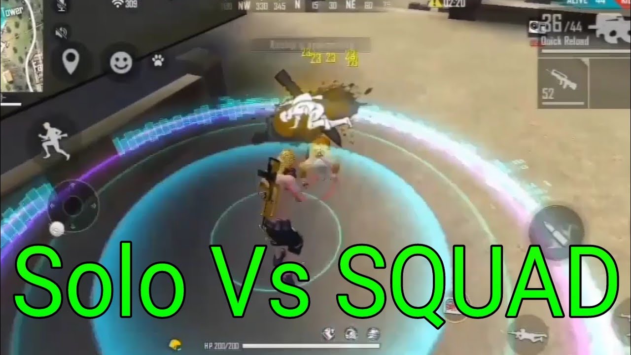 Solo Vs SQUAD Full Rush Game Play Shahad Gaming - YouTube