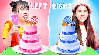 Влево или вправо? Baby Doll и друзья устраивают испытание «КРАСНАЯ vs СИНЯЯ торта»