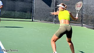 Paula Badosa - San Diego 2022 Practice [w/ Slow Motion Groundstrokes & Serve]