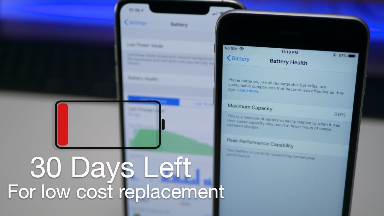Low Iphone Battery Health Get Your Battery Replaced Before The
