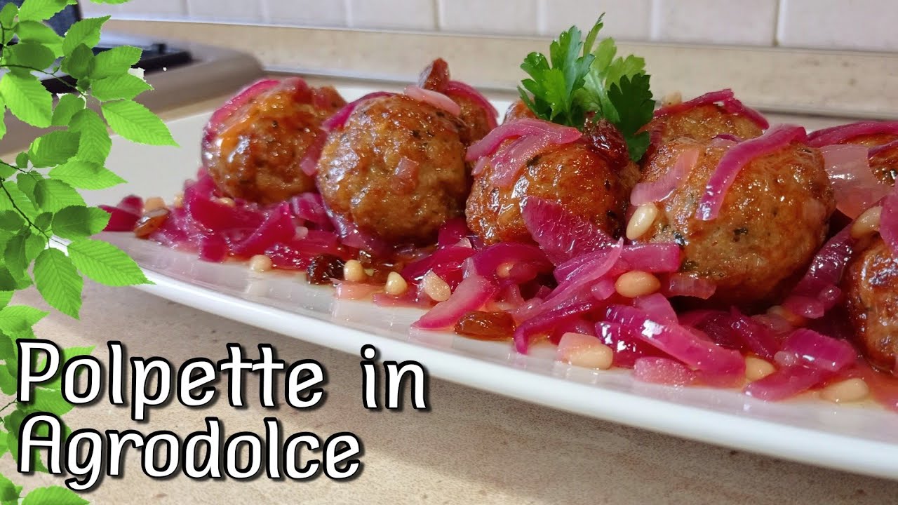 Polpette in Agrodolce alla Siciliana con Cipolla Rossa - YouTube